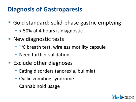 Gastroparesis New Guidelines