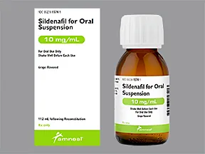 sildenafil (pulmonary hypertension) 10 mg/mL oral powdr for suspension