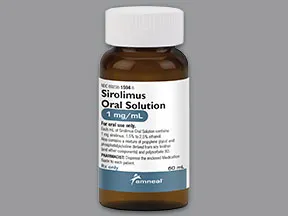 sirolimus 1 mg/mL oral solution