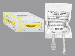 vancomycin 500 mg/100 mL in diluent combination IV piggyback