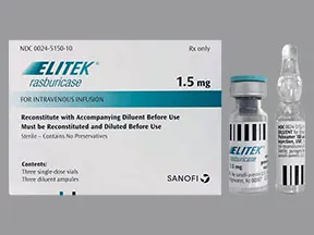 Elitek 1.5 mg intravenous solution