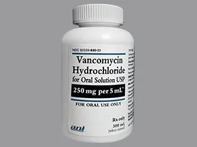vancomycin 50 mg/mL oral solution