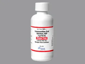 levocarnitine 100 mg/mL oral solution