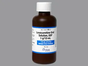 levocarnitine (with sugar) 100 mg/mL oral solution