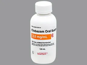 clobazam 2.5 mg/mL oral suspension