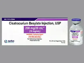 cisatracurium concentrate 10 mg/mL (ICU USE ONLY) intravenous solution