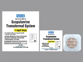 scopolamine 1 mg over 3 days transdermal patch