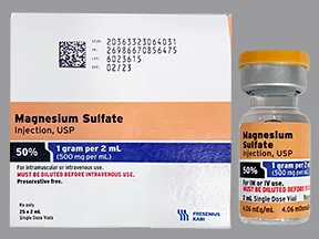 magnesium sulfate 500 mg/mL (50 %) injection solution