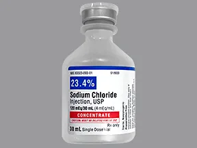 sodium chloride 4 mEq/mL intravenous solution