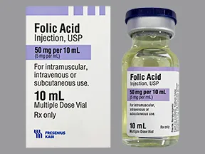 folic acid 5 mg/mL injection solution