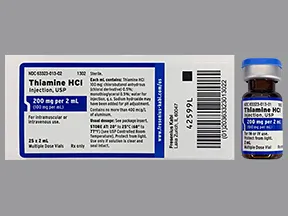 thiamine HCl (vitamin B1) 100 mg/mL injection solution