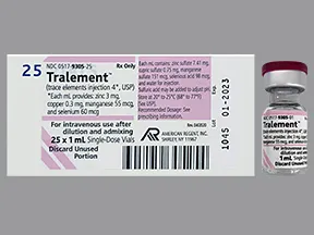Tralement 3 mg-0.3 mg-55 mcg-60 mcg/mL intravenous solution
