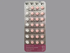 Zovia 1-35 (28) 1 mg-35 mcg tablet