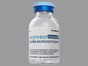 Avycaz 2.5 gram intravenous solution