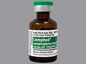 Levophed 1 mg/mL intravenous solution