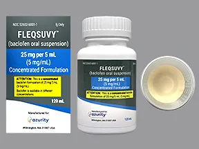 Fleqsuvy 25 mg/5 mL (5 mg/mL) oral suspension