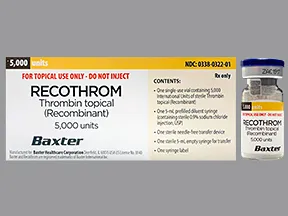 Recothrom 5,000 unit topical solution