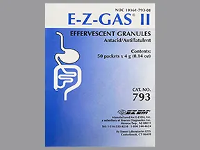 E-Z-Gas II 2.21 gram-1.53 gram/4 gram oral effervescent granules pack