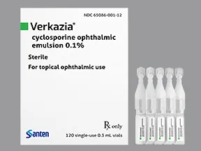 Verkazia 0.1 % eye drops in a dropperette