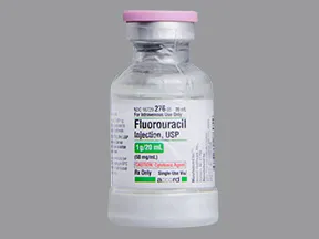 fluorouracil 1 gram/20 mL intravenous solution