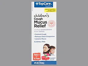 Child Mucus Relief Cough 5 mg-100 mg/5 mL oral liquid