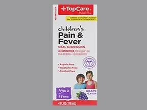 Children's Pain and Fever Relief 160 mg/5 mL oral suspension