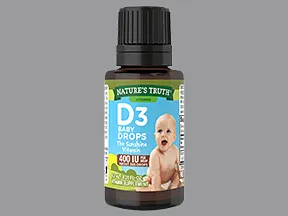 cholecalciferol (vitamin D3) 10 mcg/drop (400 unit/drop) oral drops