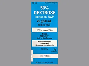 dextrose 50 % in water (D50W) intravenous syringe