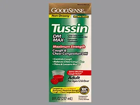 Tussin DM Max 5 mg-100 mg/5 mL oral liquid