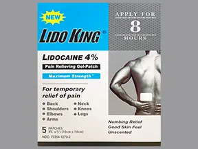 Lido King 4 % topical patch