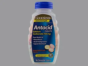 Antacid Extra Strength 300 mg (as calcium carb 750 mg) chewable tablet