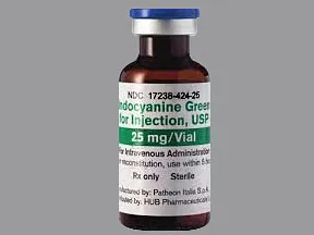 indocyanine green 25 mg solution for injection