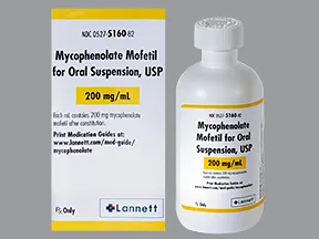 mycophenolate mofetil 200 mg/mL oral suspension