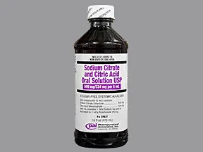 sodium citrate-citric acid 500 mg-334 mg/5 mL oral solution