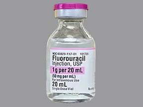 fluorouracil 1 gram/20 mL intravenous solution
