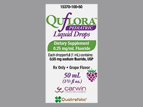 Quflora Pediatric Drops 0.25 mg fluoride (0.55 mg)/mL oral