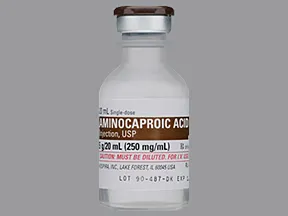 aminocaproic acid 250 mg/mL intravenous solution