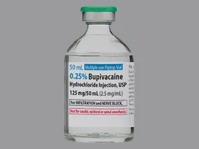 bupivacaine HCl 0.25 % (2.5 mg/mL) injection solution