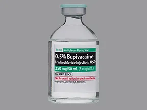 bupivacaine HCl 0.5 % (5 mg/mL) injection solution