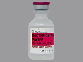 water for injection, bacteriostatic injection solution
