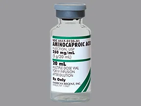 aminocaproic acid 250 mg/mL intravenous solution