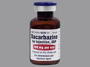 dacarbazine 200 mg intravenous solution