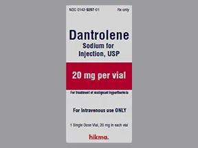 dantrolene 20 mg intravenous solution