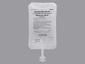 labetalol 1 mg/mL in sodium chloride (iso) intravenous solution