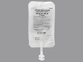 labetalol 1 mg/mL in dextrose (iso-osmotic) intravenous solution