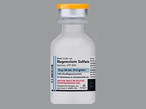 magnesium sulfate 500 mg/mL (50 %) injection solution