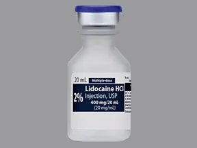 lidocaine HCl 20 mg/mL (2 %) injection solution