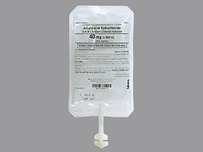 nicardipine 40 mg/200 mL(0.2 mg/ml) in sod chlor(iso) intravenous soln
