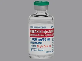 Robaxin 100 mg/mL injection solution