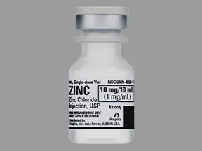 zinc chloride 1 mg/mL intravenous solution